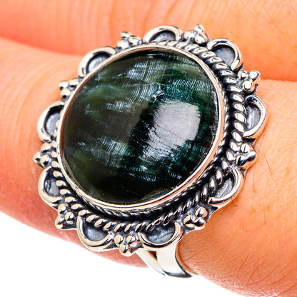Seraphinite Rings handcrafted by Ana Silver Co - RING96076
