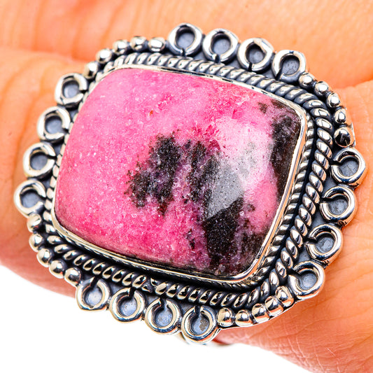 Rhodonite Rings handcrafted by Ana Silver Co - RING96096