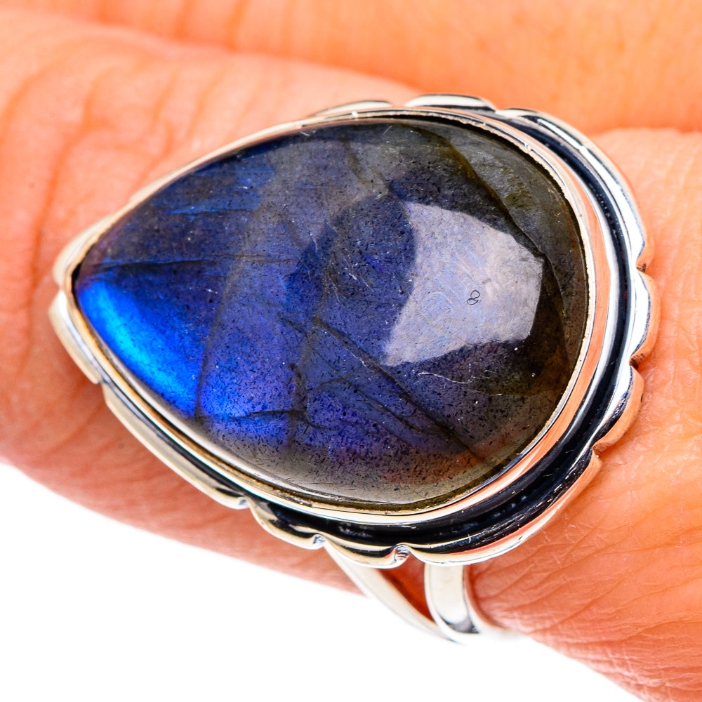 Labradorite Rings handcrafted by Ana Silver Co - RING96110