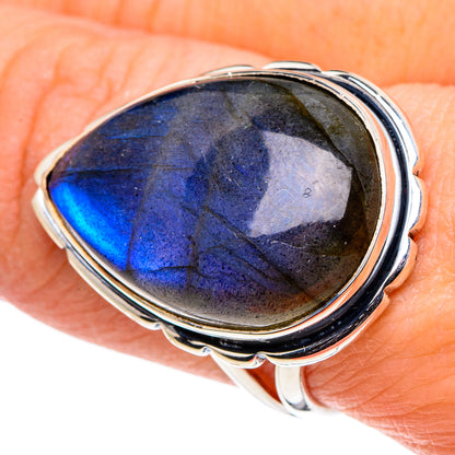 Labradorite Rings handcrafted by Ana Silver Co - RING96110