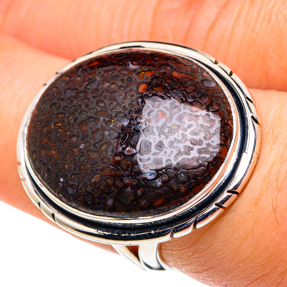 Dinosaur Bone Rings handcrafted by Ana Silver Co - RING96119