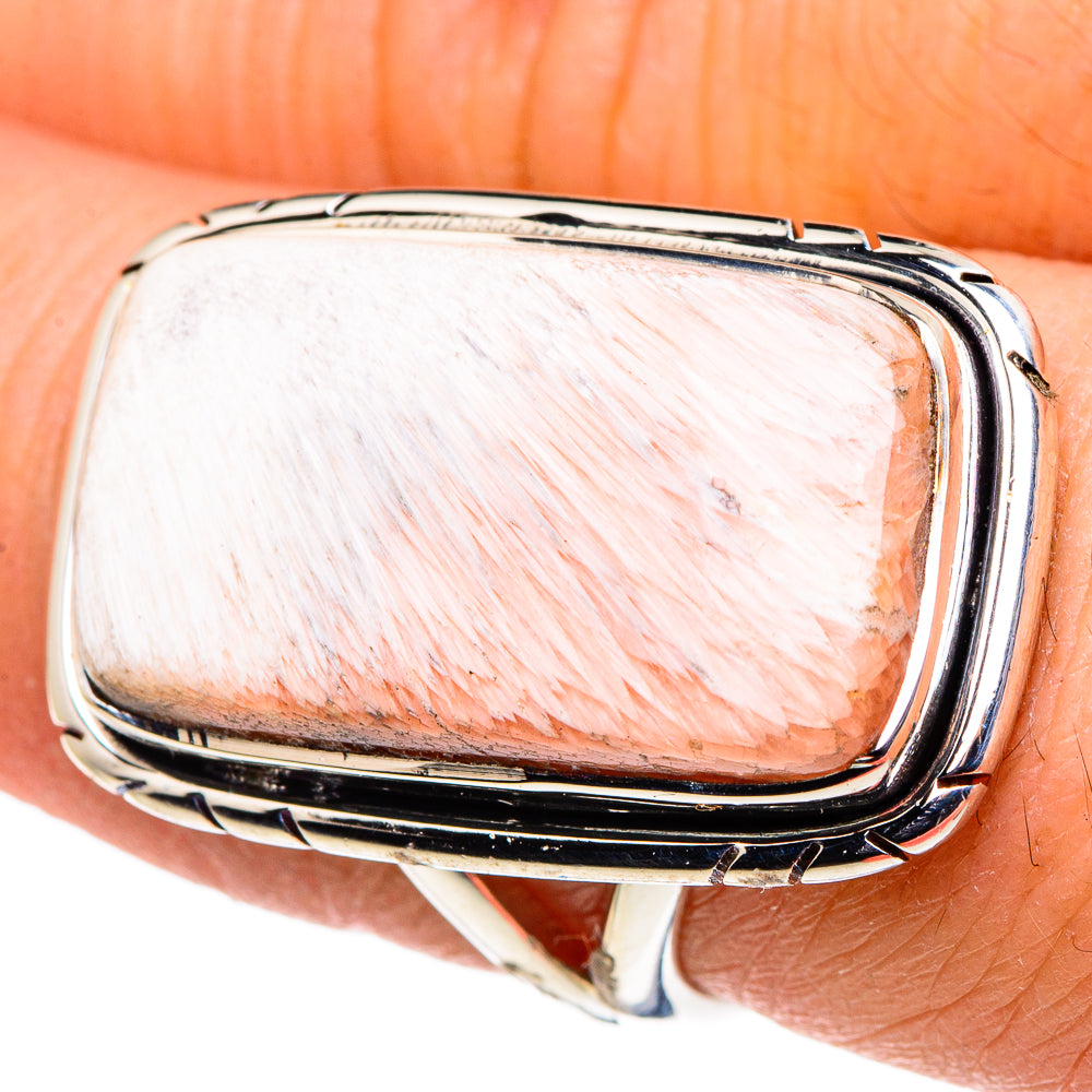 Scolecite Rings handcrafted by Ana Silver Co - RING96127