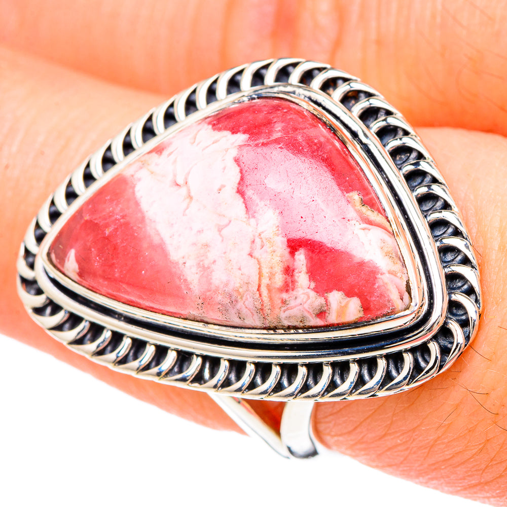 Rhodochrosite Rings handcrafted by Ana Silver Co - RING96129