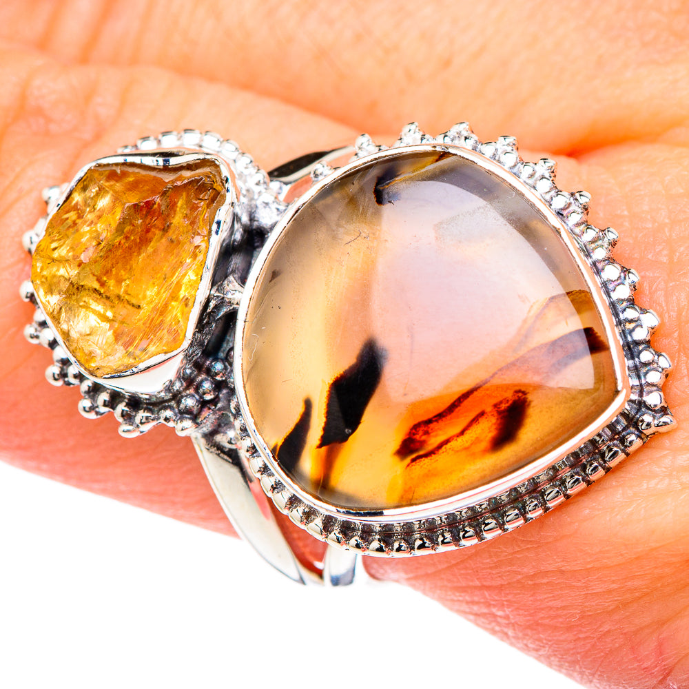 Montana Agate Rings handcrafted by Ana Silver Co - RING96136