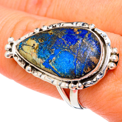 Azurite Rings handcrafted by Ana Silver Co - RING96141