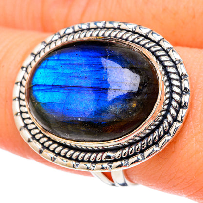 Labradorite Rings handcrafted by Ana Silver Co - RING96143