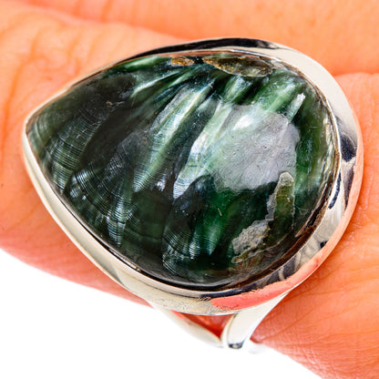 Seraphinite Rings handcrafted by Ana Silver Co - RING96151