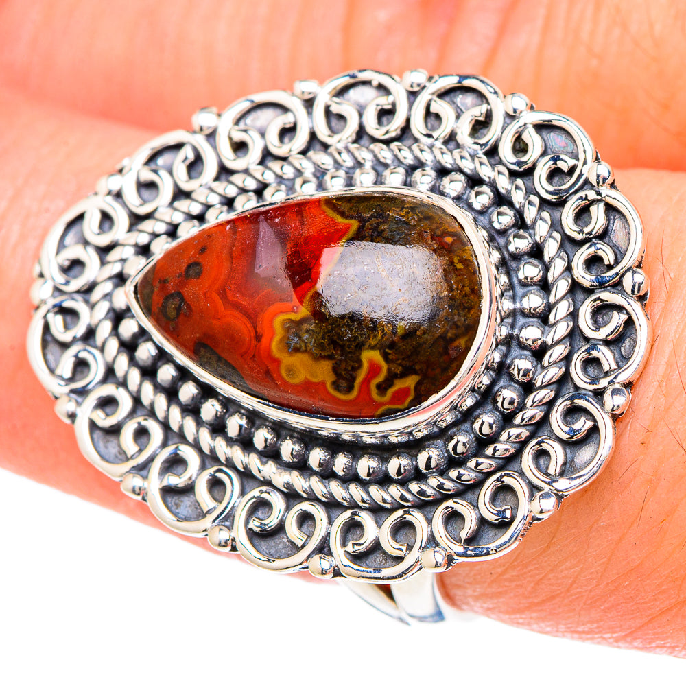 Morocco Agate Rings handcrafted by Ana Silver Co - RING96162