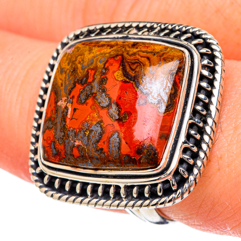 Morocco Agate Rings handcrafted by Ana Silver Co - RING96169