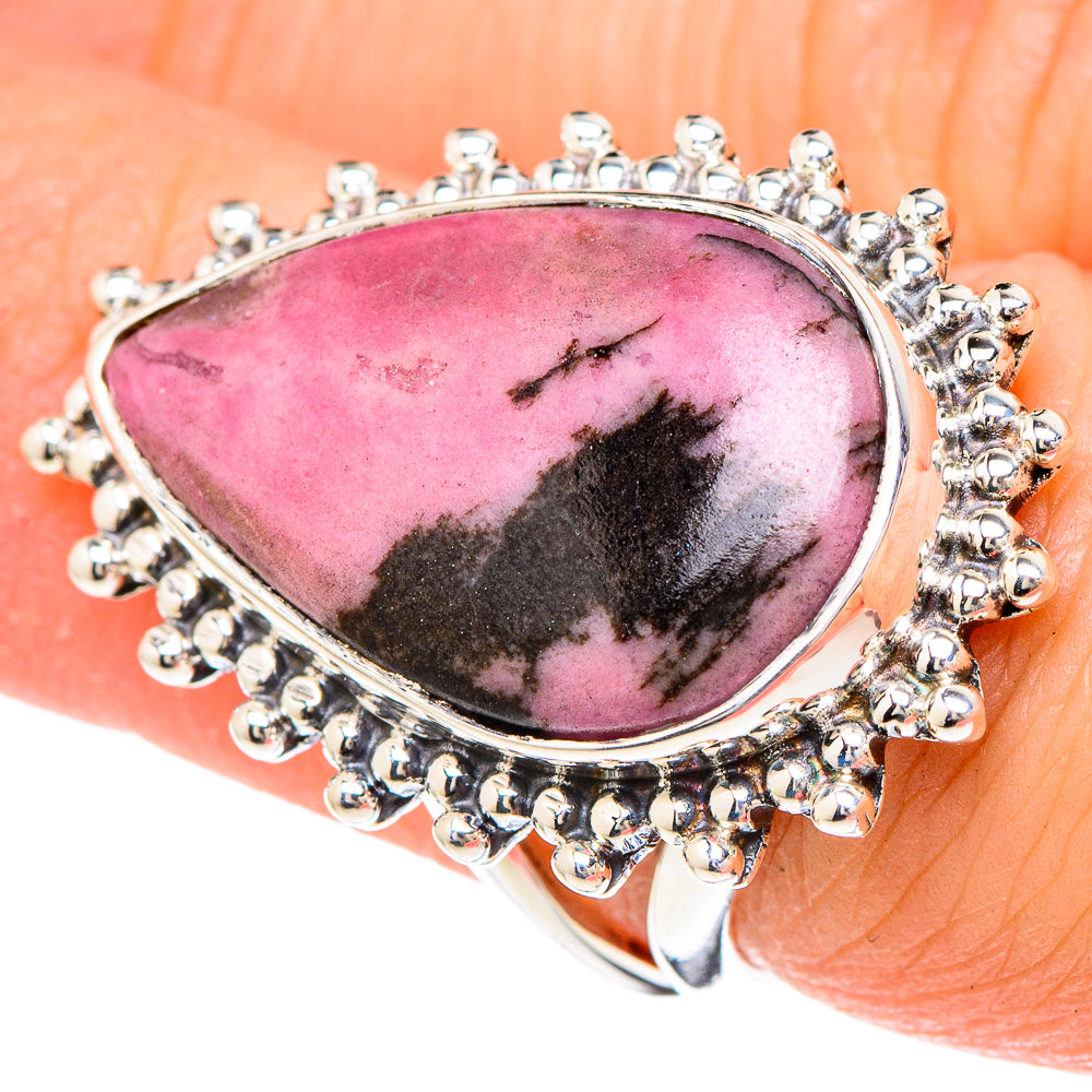 Rhodonite Rings handcrafted by Ana Silver Co - RING96171