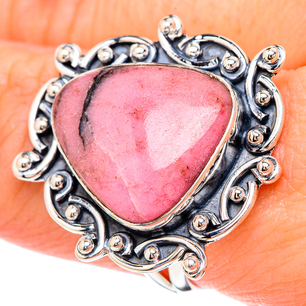 Rhodonite Rings handcrafted by Ana Silver Co - RING96172