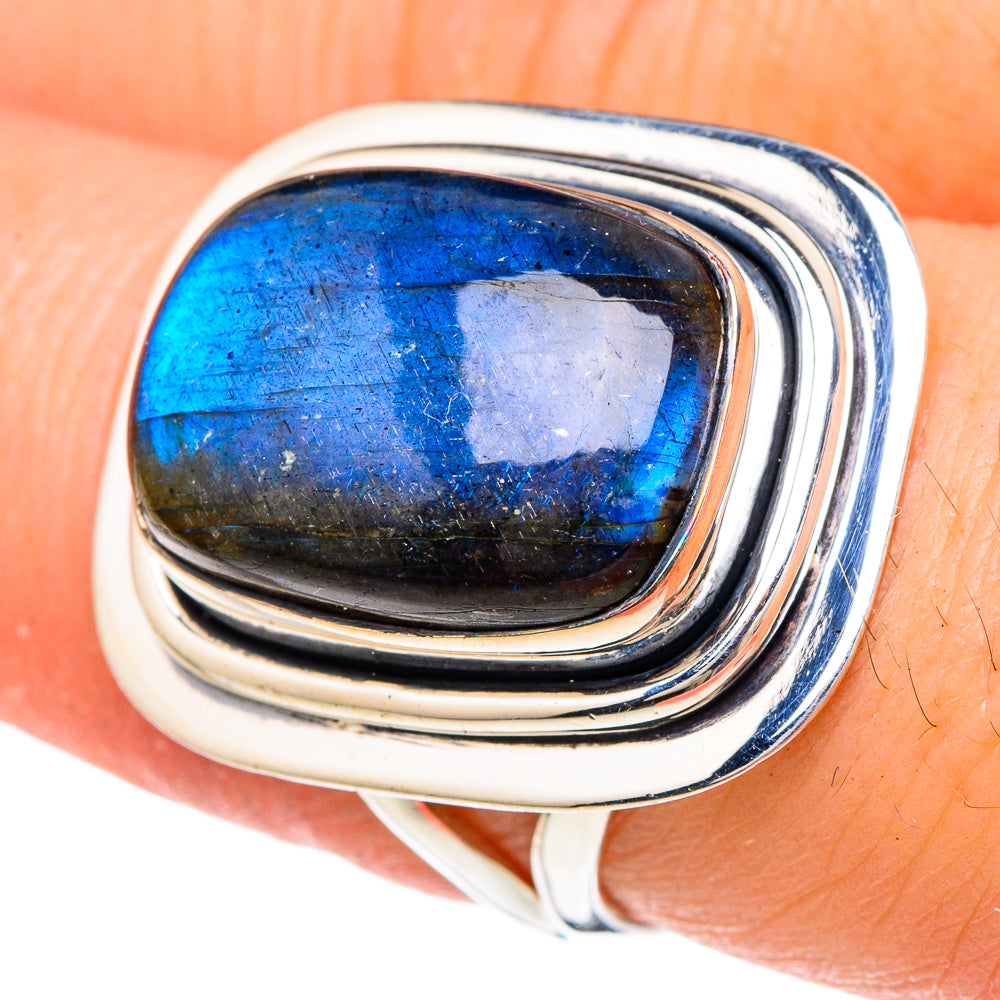 Labradorite Rings handcrafted by Ana Silver Co - RING96181