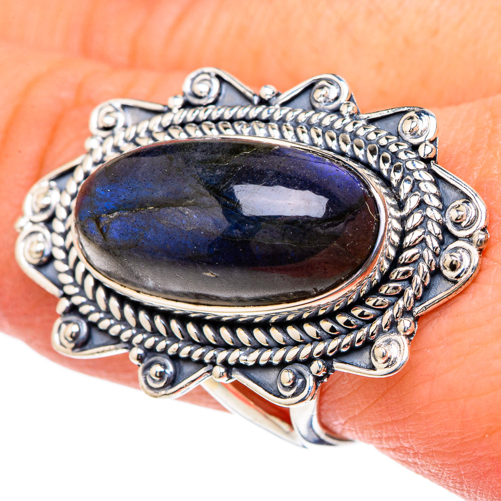 Labradorite Rings handcrafted by Ana Silver Co - RING96182