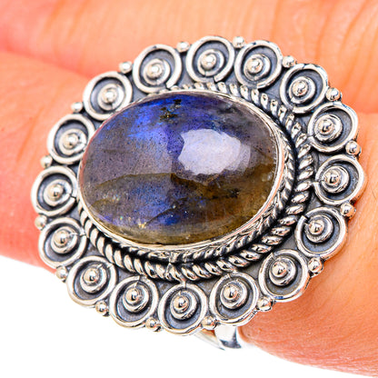 Labradorite Rings handcrafted by Ana Silver Co - RING96184
