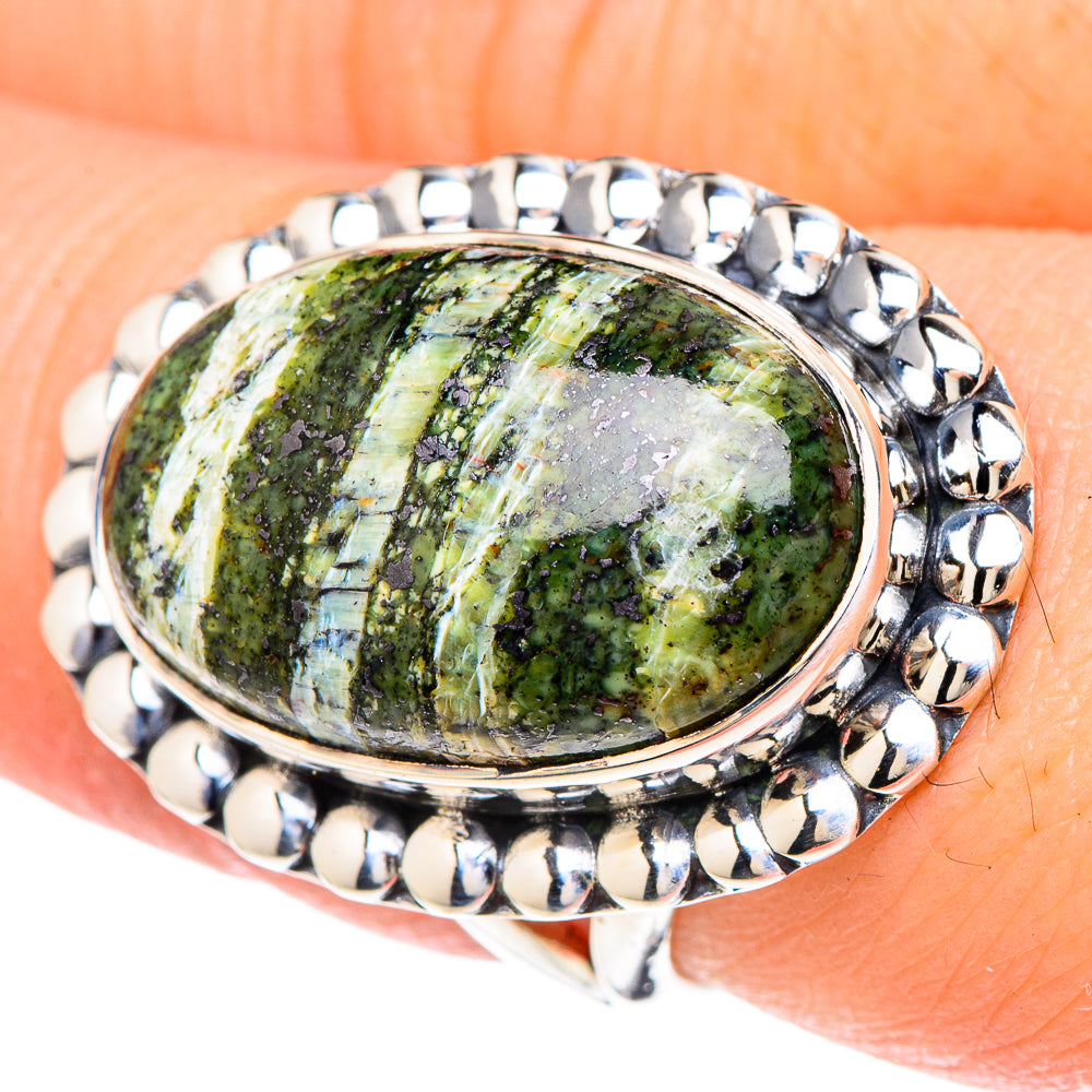 Lizard Jasper Rings handcrafted by Ana Silver Co - RING96190