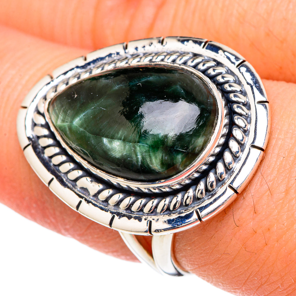 Seraphinite Rings handcrafted by Ana Silver Co - RING96191