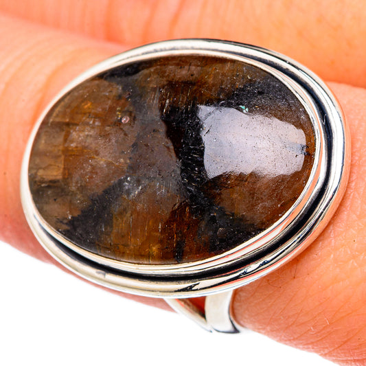 Chiastolite Rings handcrafted by Ana Silver Co - RING96198