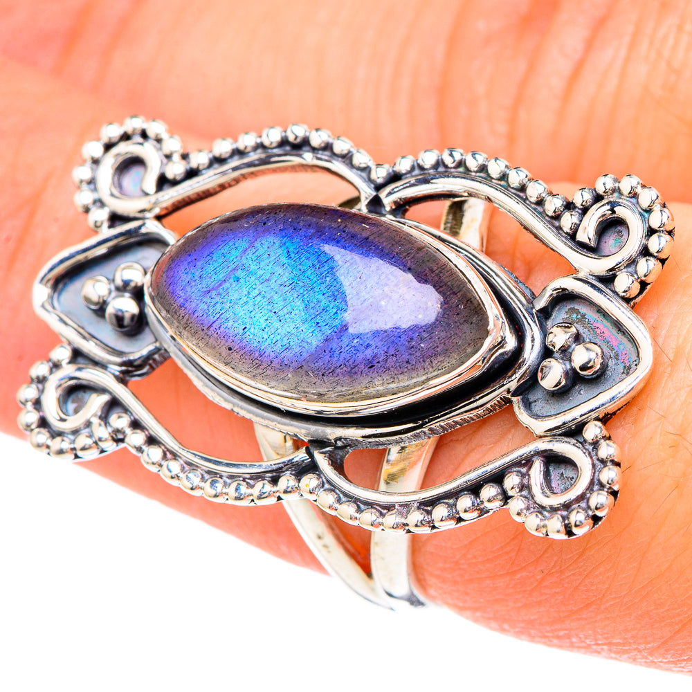 Labradorite Rings handcrafted by Ana Silver Co - RING96210
