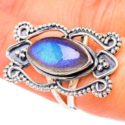 Labradorite Rings handcrafted by Ana Silver Co - RING96210