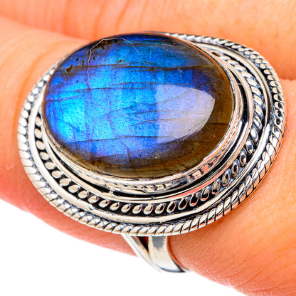Labradorite Rings handcrafted by Ana Silver Co - RING96212
