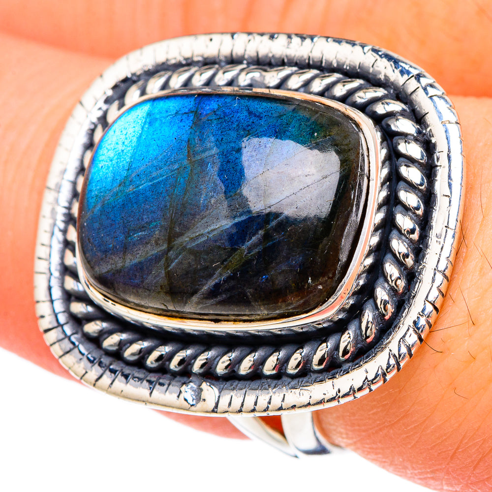 Labradorite Rings handcrafted by Ana Silver Co - RING96213