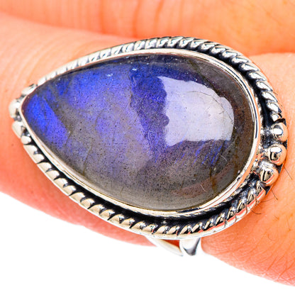 Labradorite Rings handcrafted by Ana Silver Co - RING96214