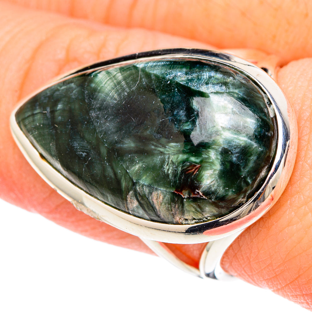 Seraphinite Rings handcrafted by Ana Silver Co - RING96219
