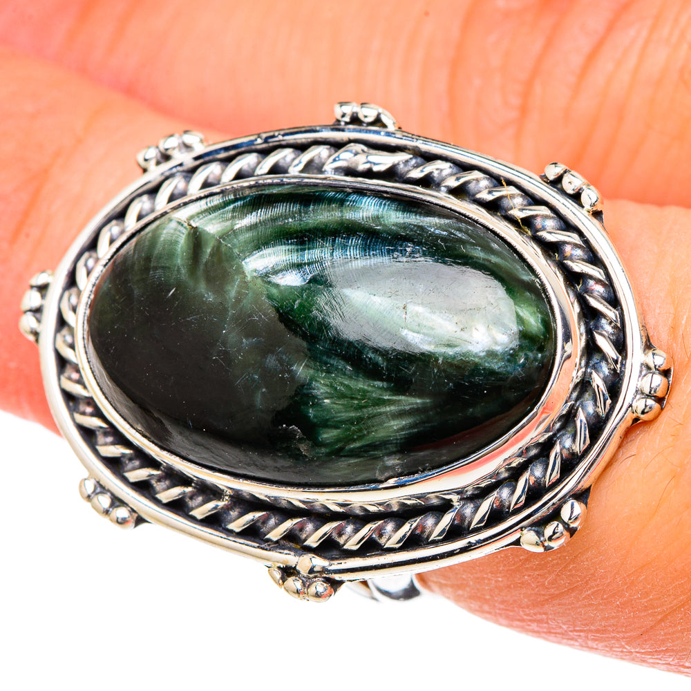 Seraphinite Rings handcrafted by Ana Silver Co - RING96220