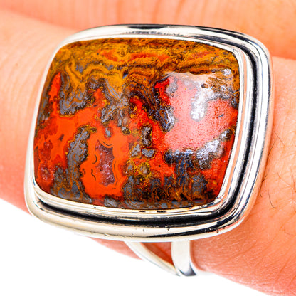 Morocco Agate Rings handcrafted by Ana Silver Co - RING96226