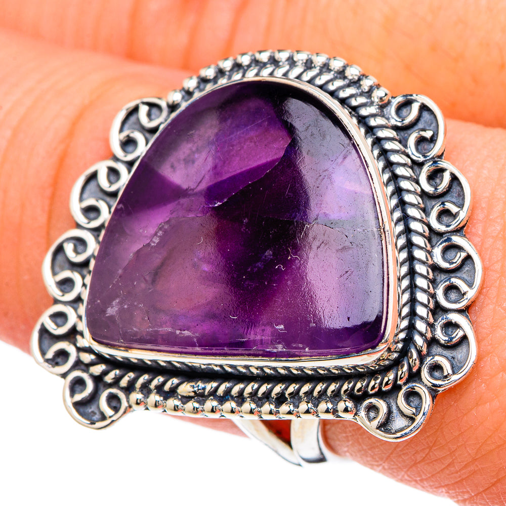 Star Amethyst Rings handcrafted by Ana Silver Co - RING96231