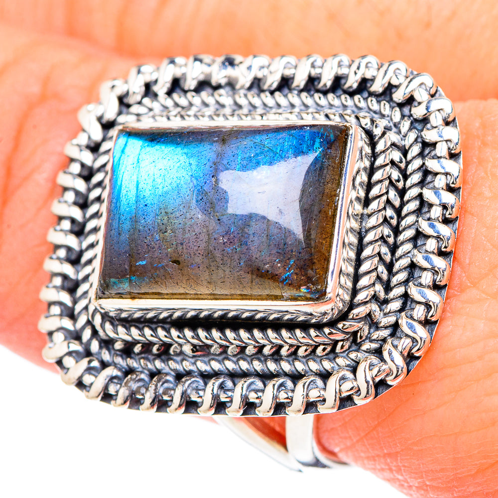 Labradorite Rings handcrafted by Ana Silver Co - RING96240