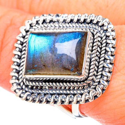 Labradorite Rings handcrafted by Ana Silver Co - RING96240