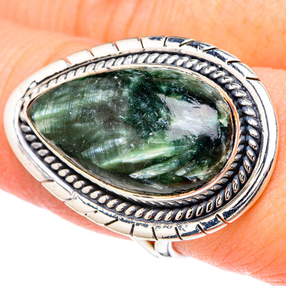 Seraphinite Rings handcrafted by Ana Silver Co - RING96241