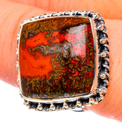 Morocco Agate Rings handcrafted by Ana Silver Co - RING96248