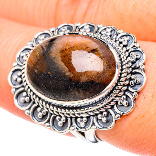 Chiastolite Rings handcrafted by Ana Silver Co - RING96249