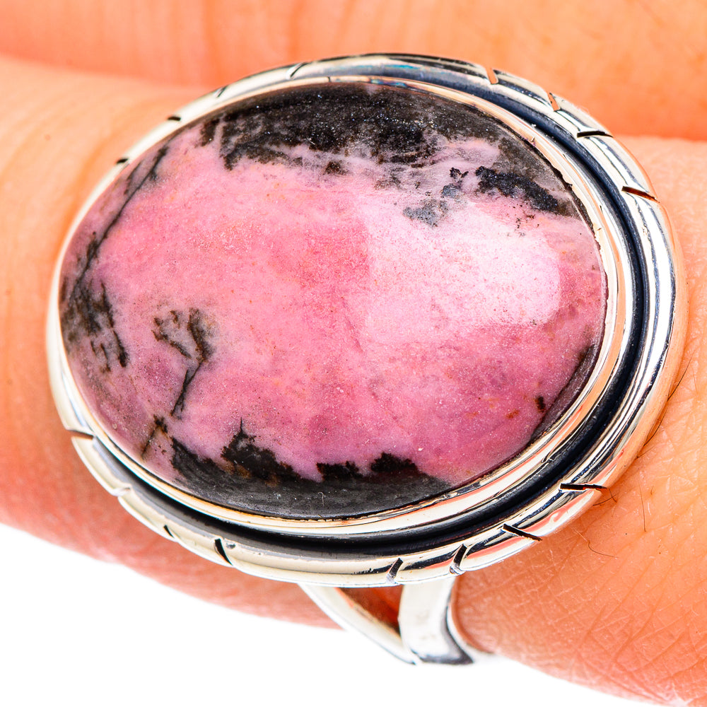 Rhodonite Rings handcrafted by Ana Silver Co - RING96254