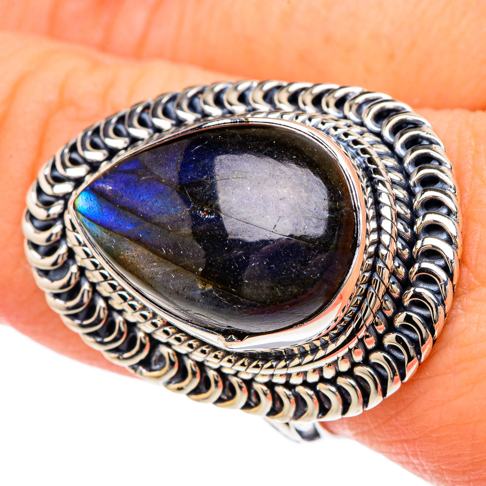 Labradorite Rings handcrafted by Ana Silver Co - RING96275