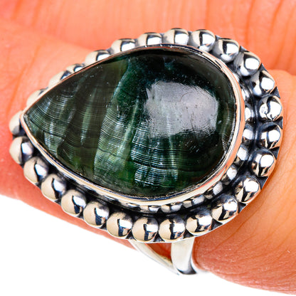 Seraphinite Rings handcrafted by Ana Silver Co - RING96276