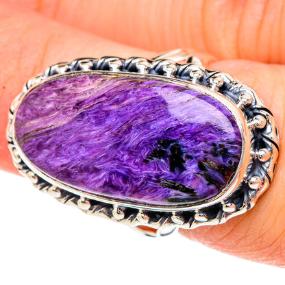 Charoite Rings handcrafted by Ana Silver Co - RING96284