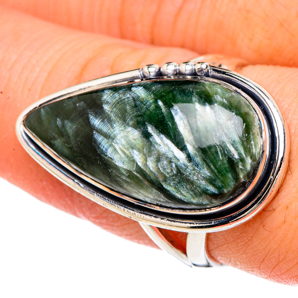 Seraphinite Rings handcrafted by Ana Silver Co - RING96287