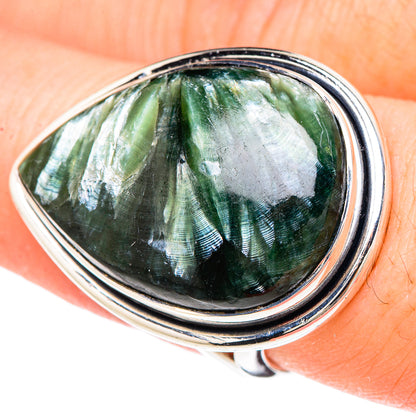 Seraphinite Rings handcrafted by Ana Silver Co - RING96289