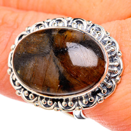 Chiastolite Rings handcrafted by Ana Silver Co - RING96294