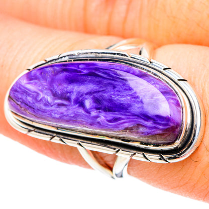 Charoite Rings handcrafted by Ana Silver Co - RING96295