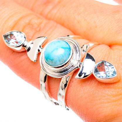 Blue Topaz Rings handcrafted by Ana Silver Co - RING96312