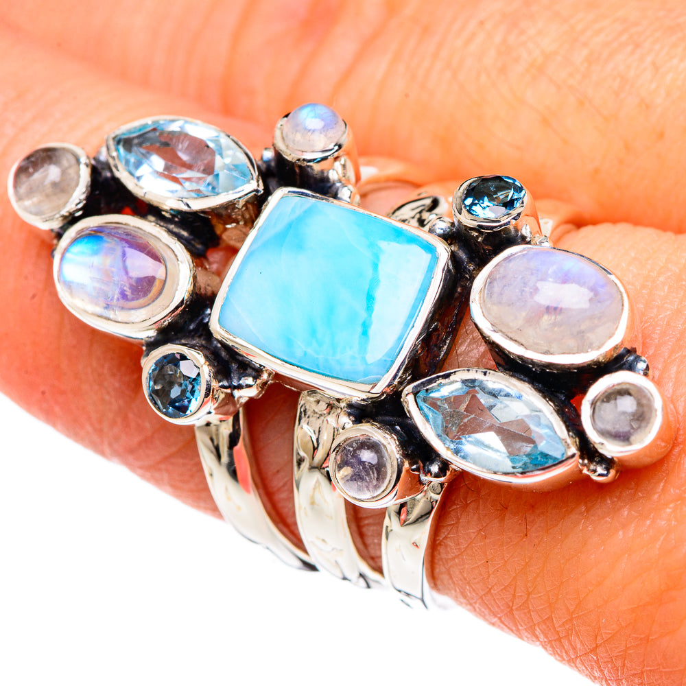 Labradorite, Amethyst Rings handcrafted by Ana Silver Co - RING96332