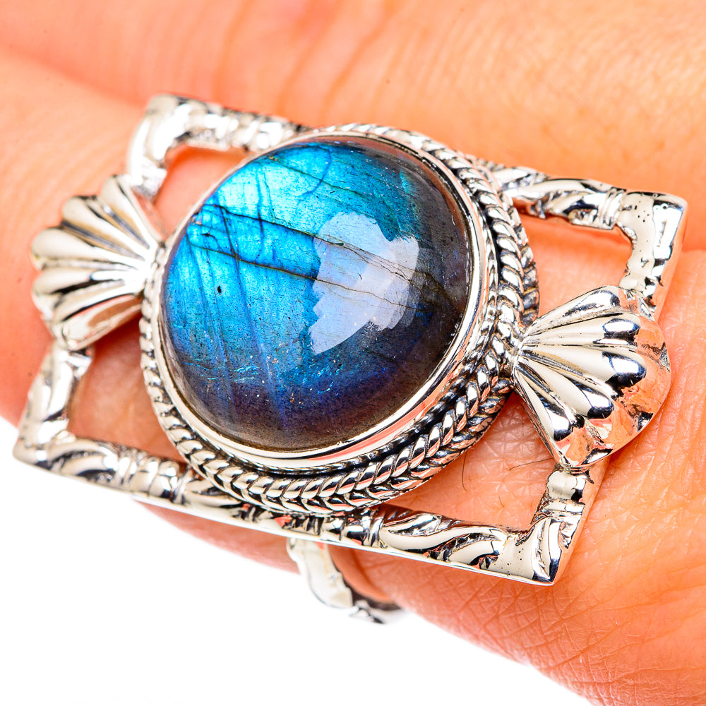 Larimar, Blue Topaz Rings handcrafted by Ana Silver Co - RING96354