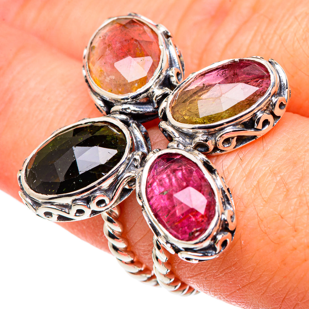 Rainbow Moonstone Rings handcrafted by Ana Silver Co - RING96381
