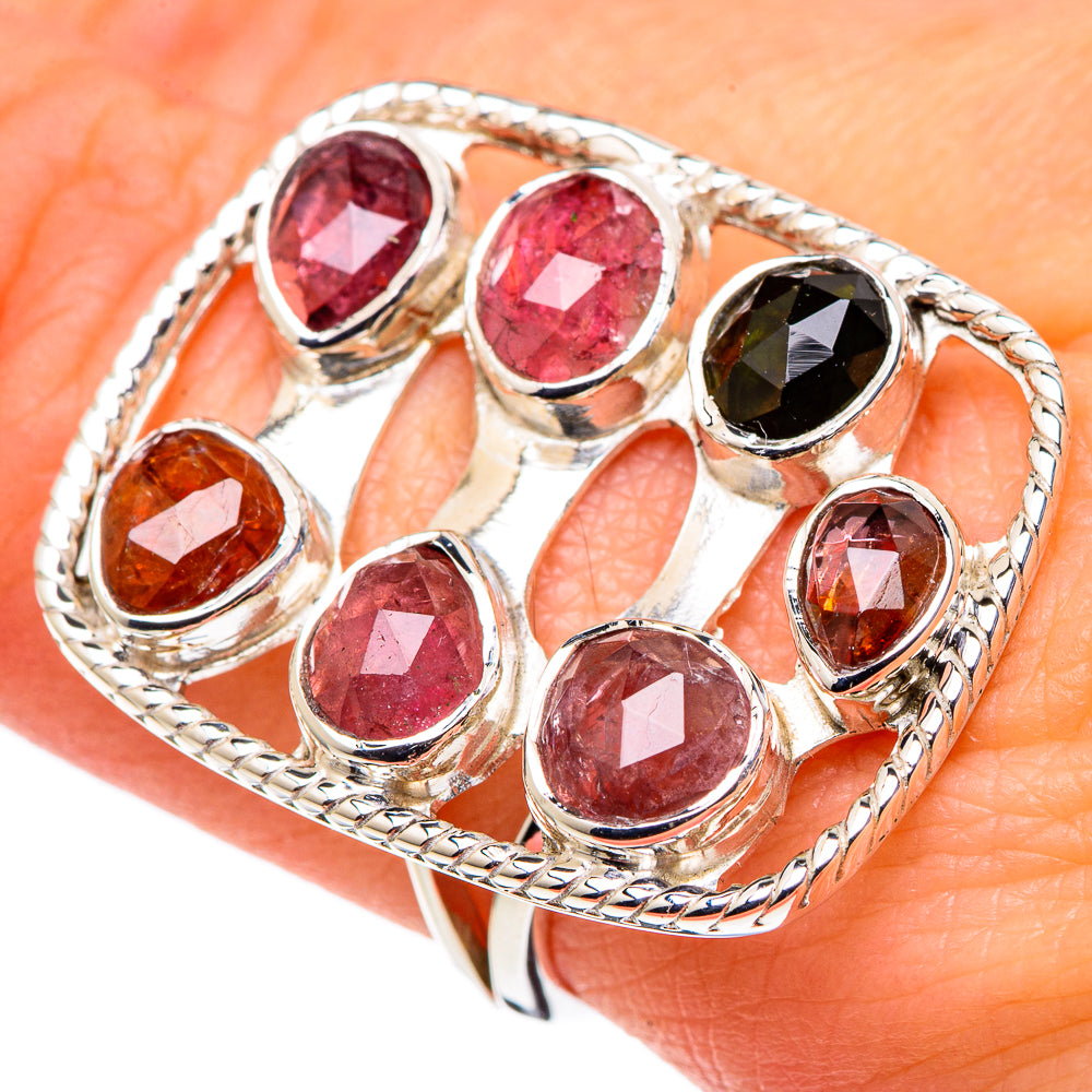 Rainbow Moonstone, Larimar Rings handcrafted by Ana Silver Co - RING96385