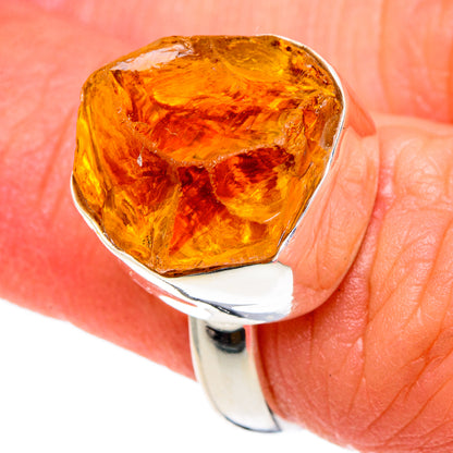 Citrine Rings handcrafted by Ana Silver Co - RING96432