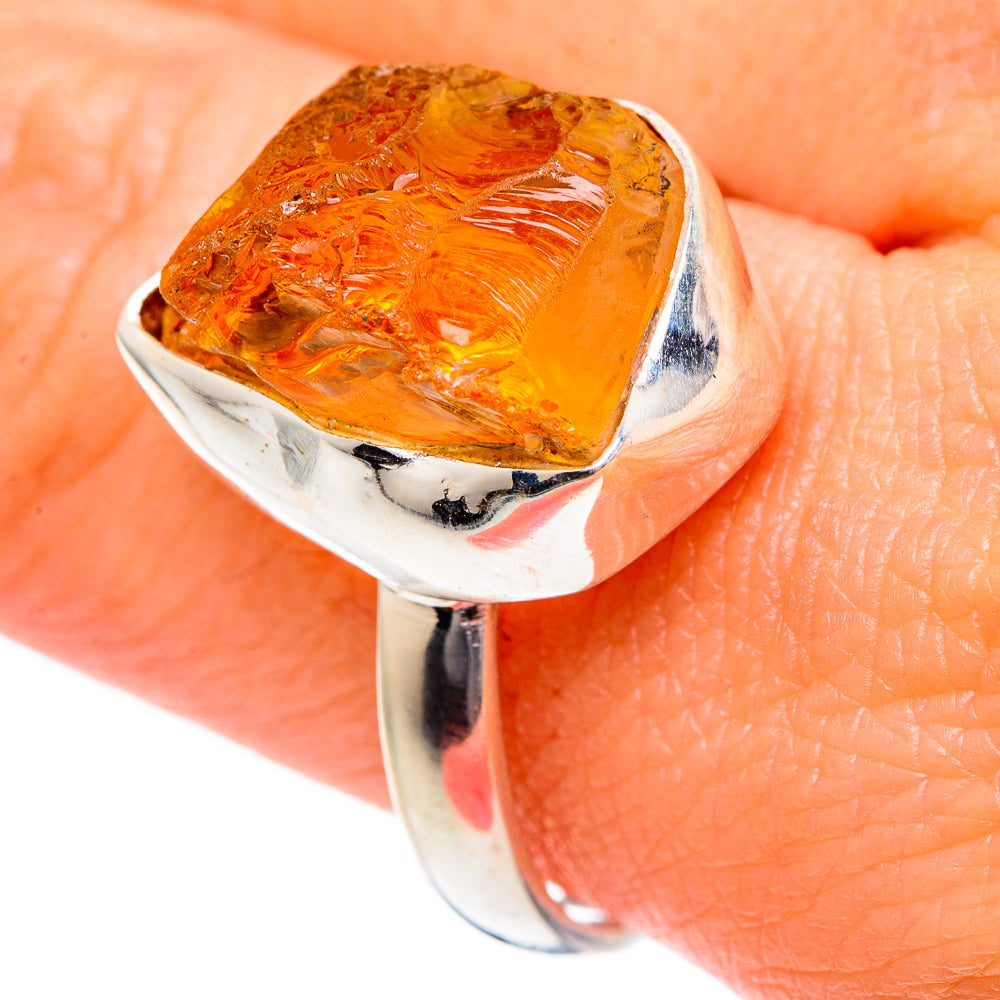 Citrine Rings handcrafted by Ana Silver Co - RING96433